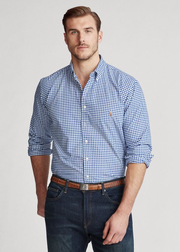 Camisa Polo Ralph Lauren Gingham Homem 85692-LIQO